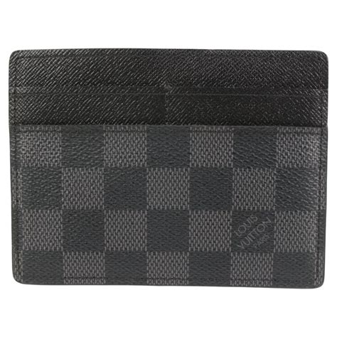 louis vuitton graphite card holder|louis vuitton name card holder.